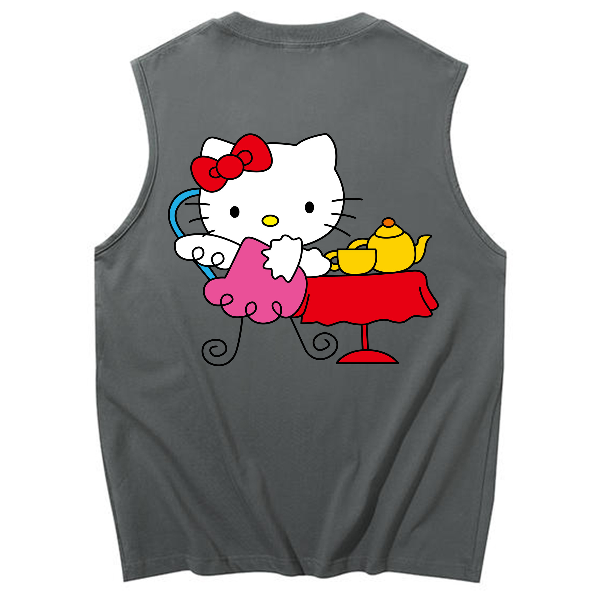 （画像用） Hello Kitty ハローキティ コットン100％タンクトップ（背面プリント）